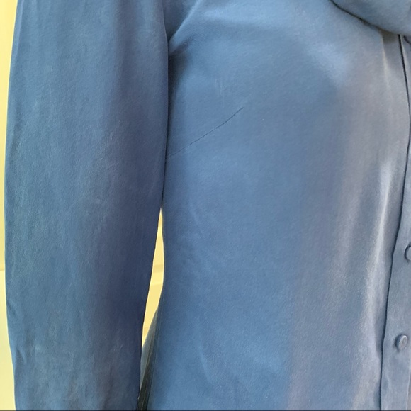 Aritzia Talula Babaton Blue Silk Blouse - Picture 12 of 12
